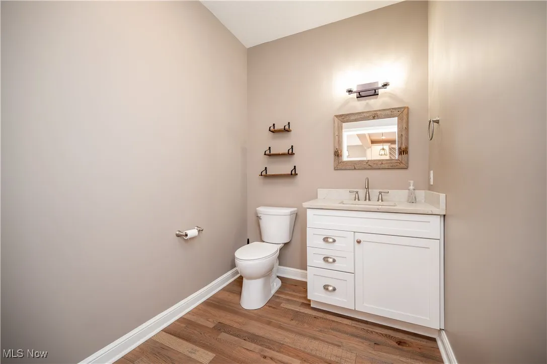First floor half bath