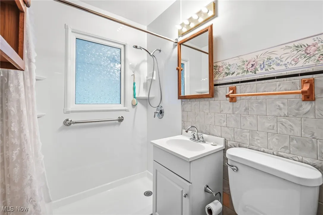 First Floor Full Bath with walk in shower
