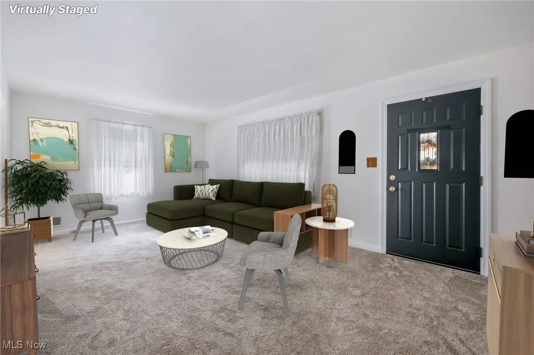 Front entrance to living room