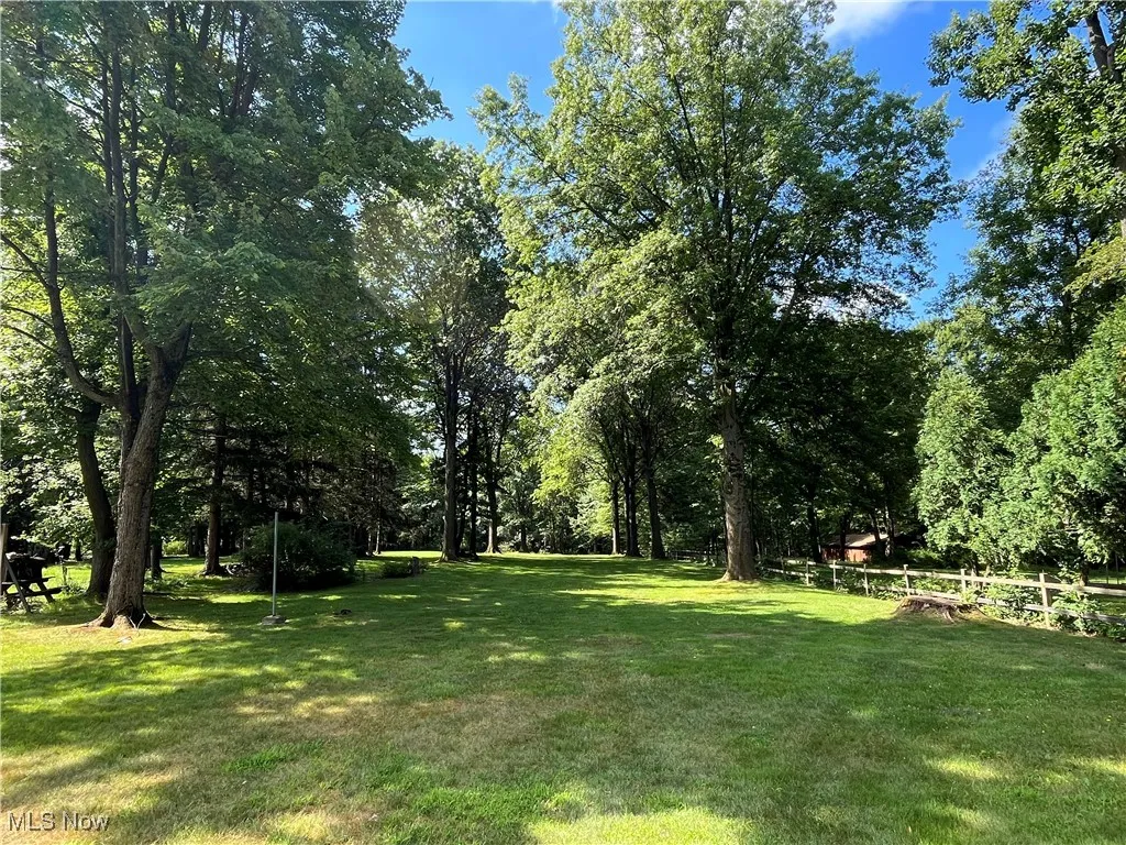 View of yard with view of scattered trees