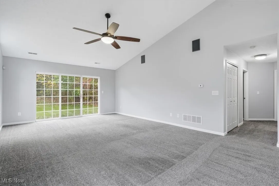 Hallway leads to bedrooms