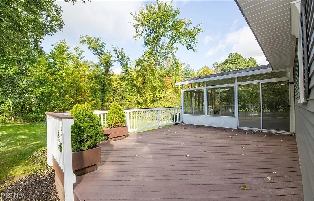 Deck with a sunroom