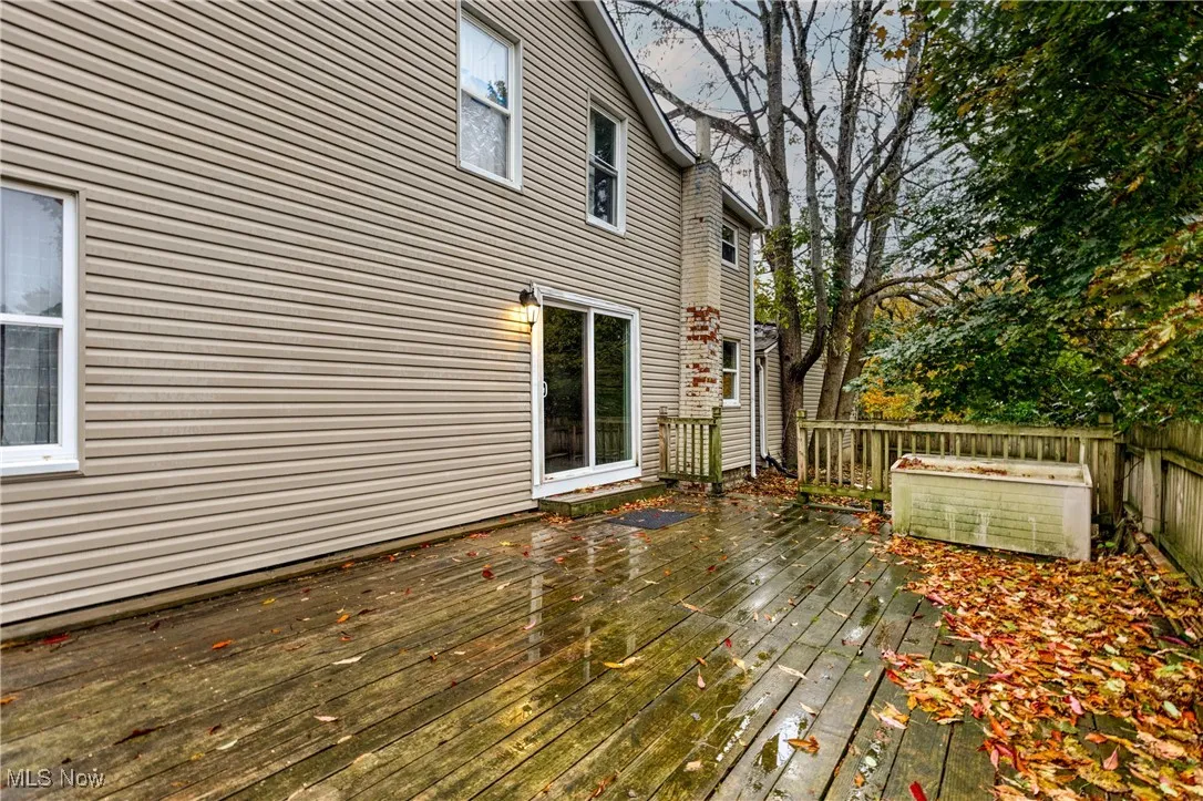 View of deck