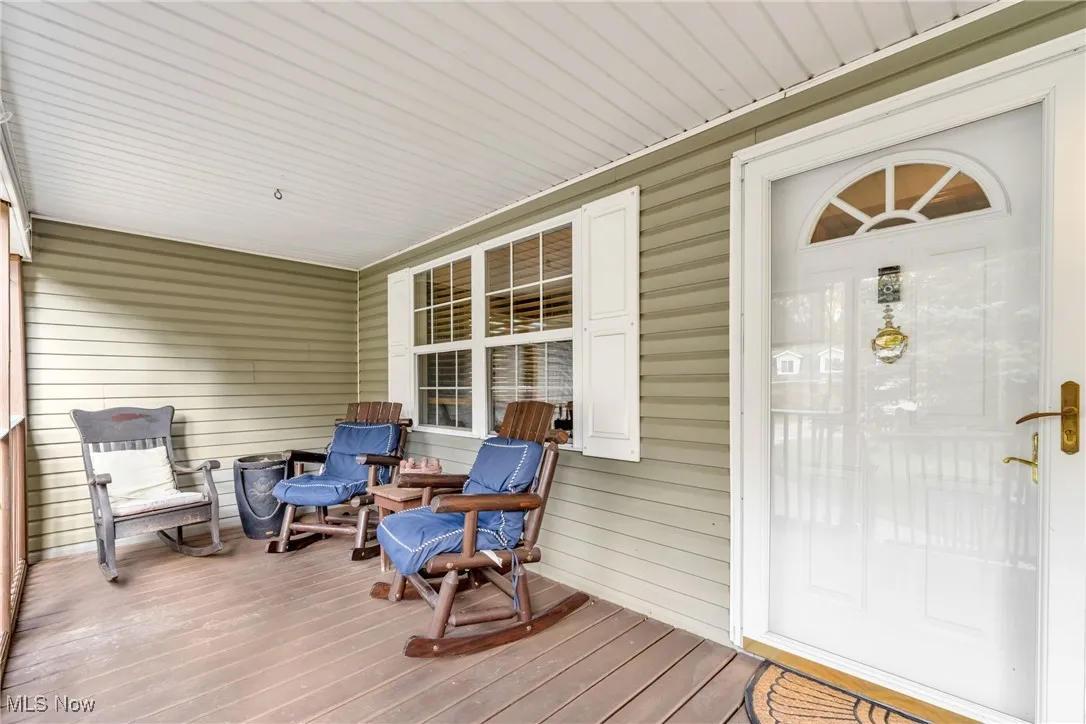View of wooden porch