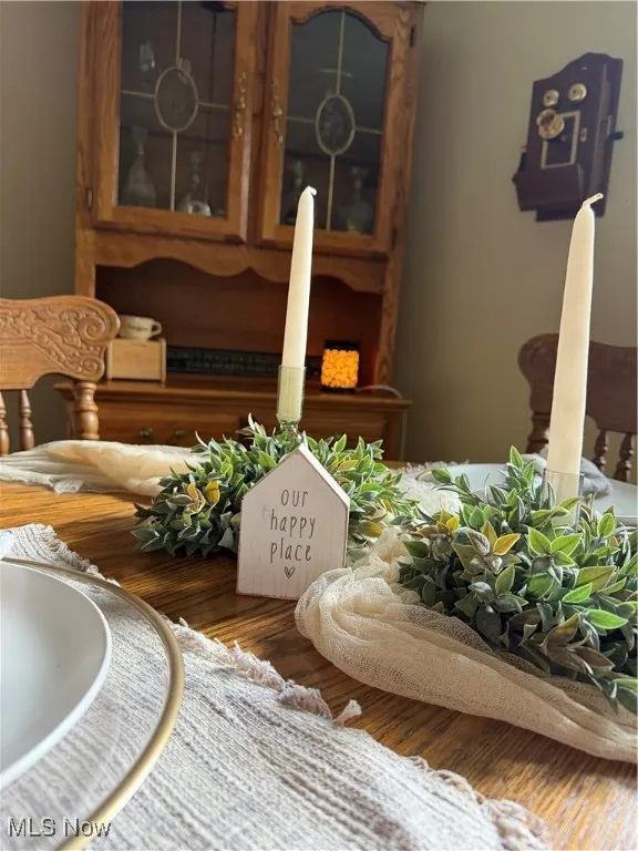 Dining area view