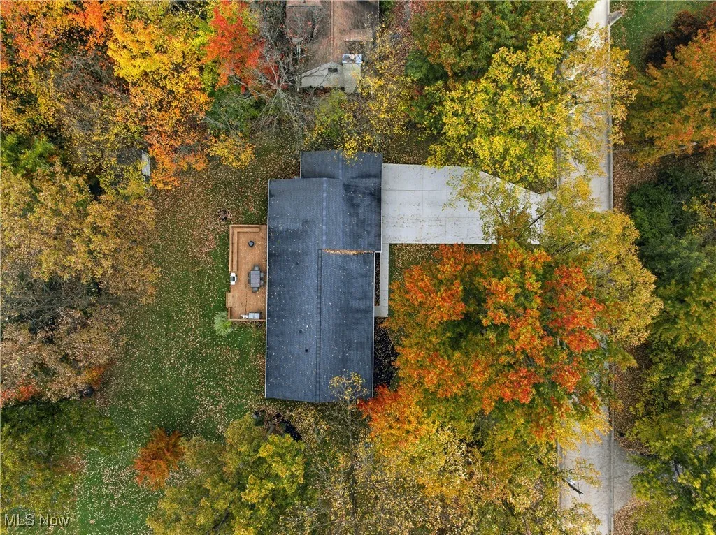 View from above of property