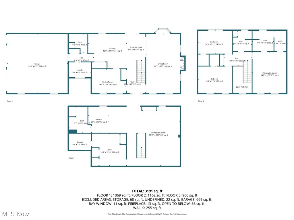 View of room layout-Room sizes are estimates