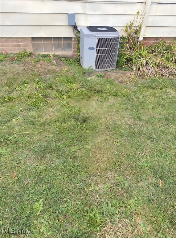 Exterior view of a central AC unit