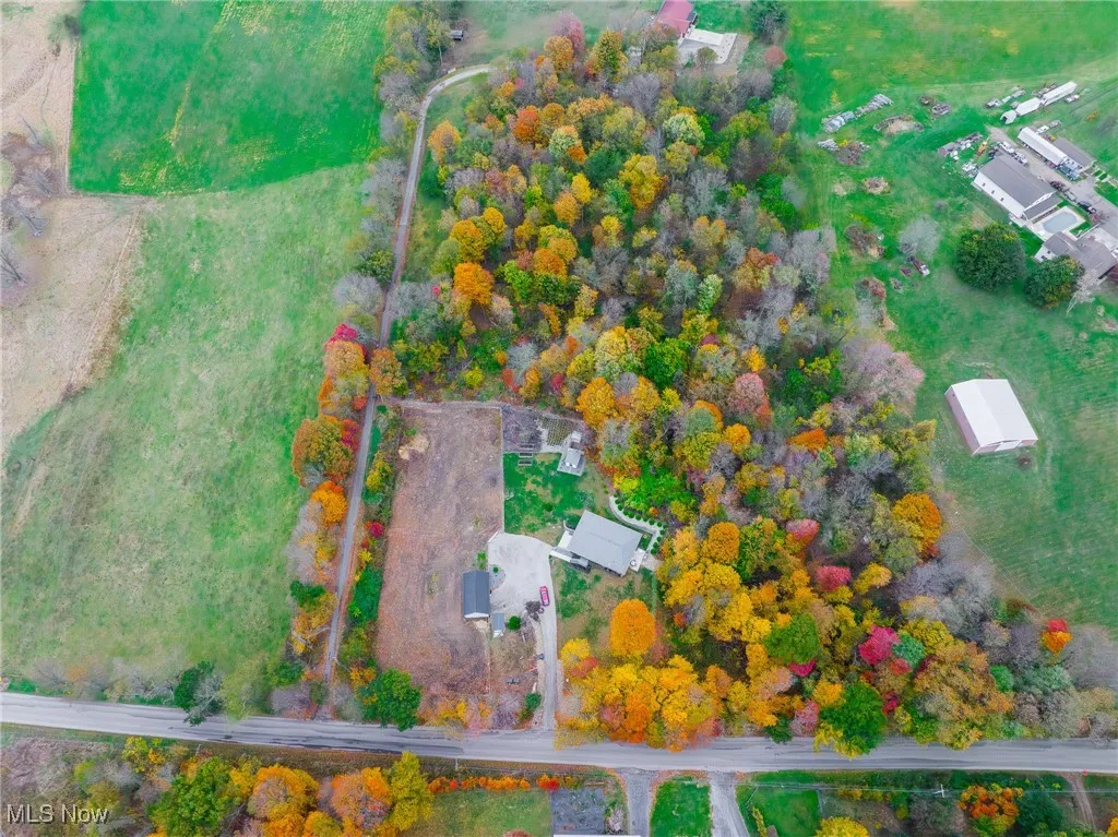 Aerial view of property and surrounding area