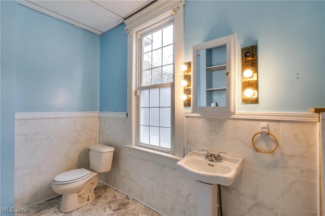 1/2 bath plus the laundry