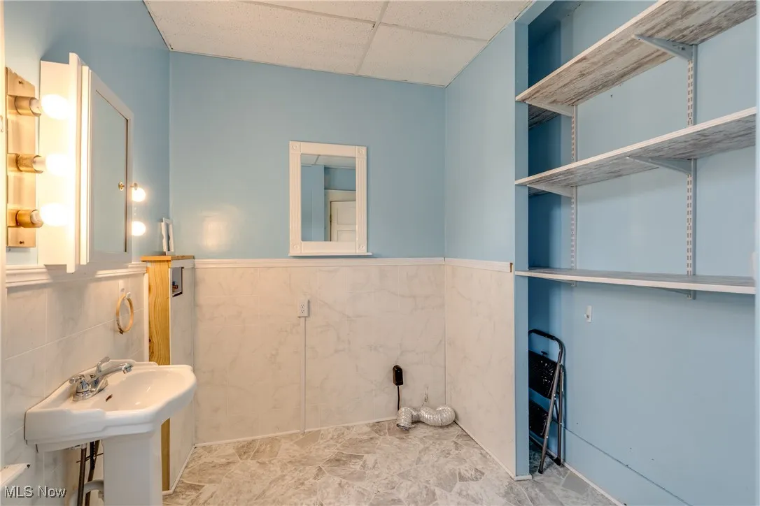 1/2 bath plus the laundry