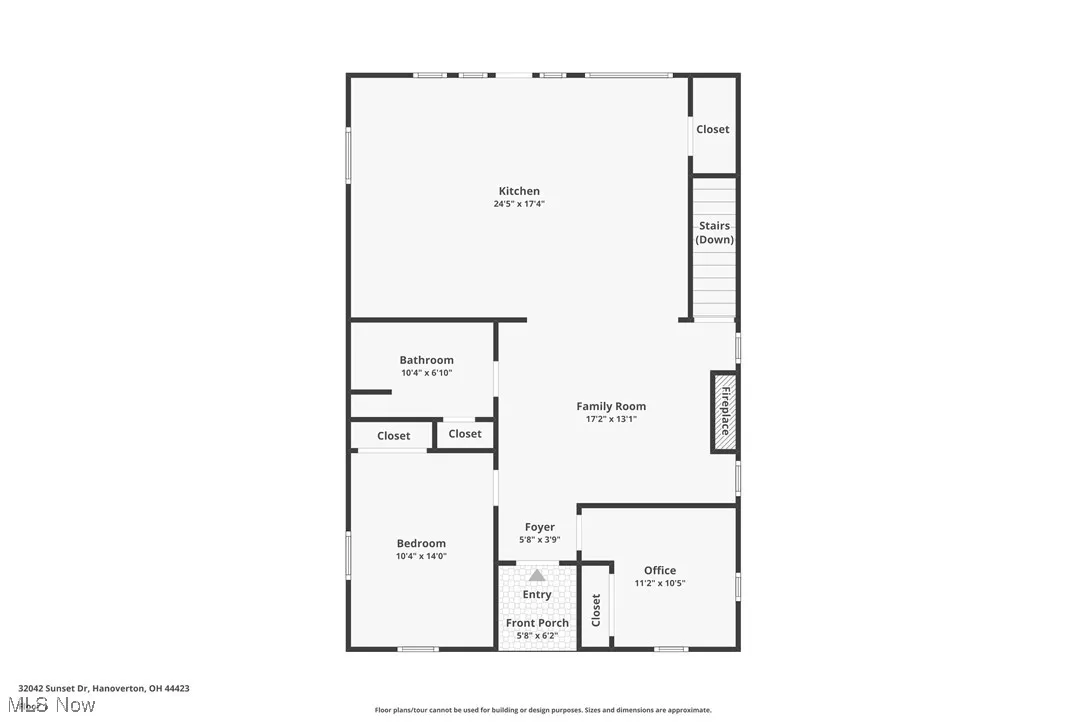 View of main level floor plan