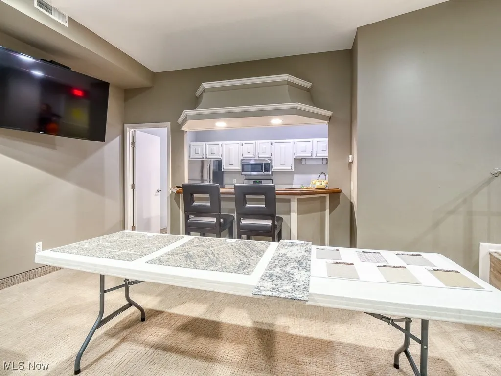 rentable party room with full kitchen