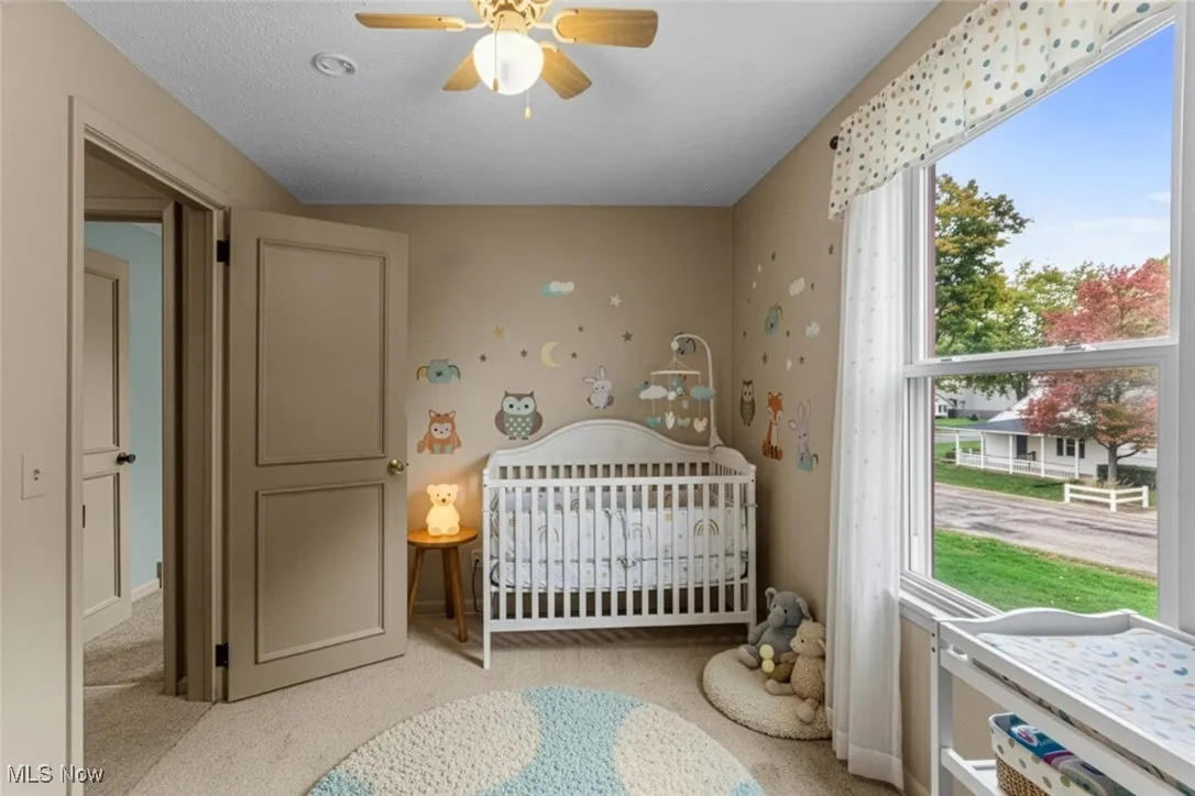 4th bedroom would make a great nursery or office. (furniture staged with AI)