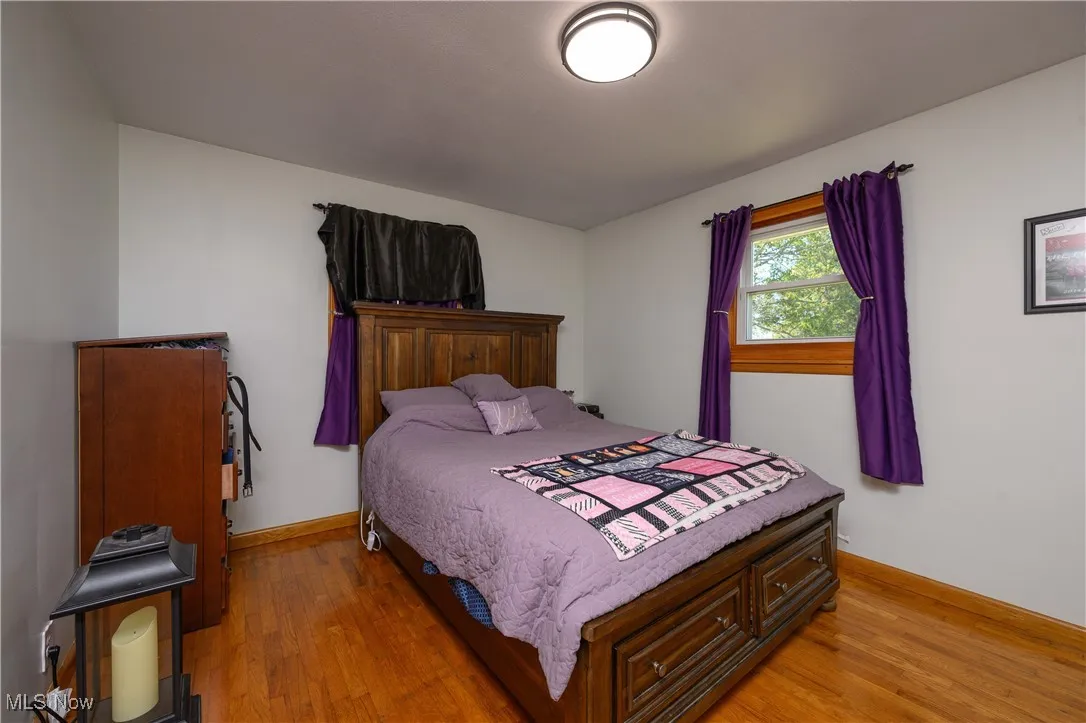 Bedroom featuring light wood-type flooring