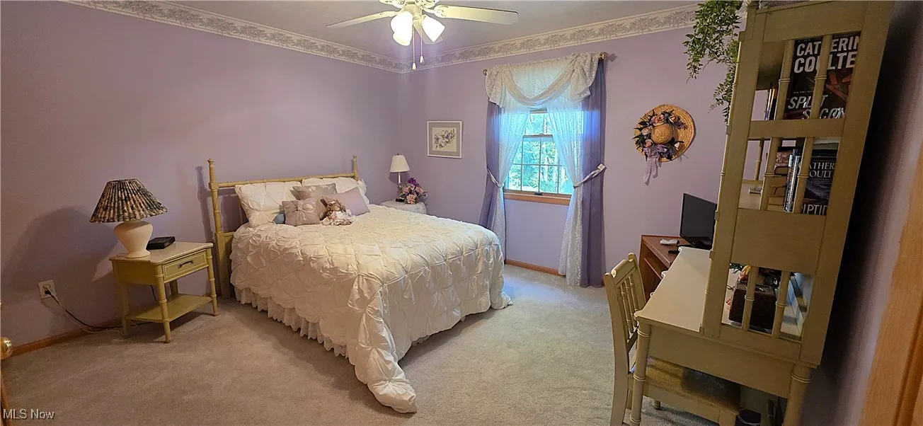 Large bedroom a ceiling fan