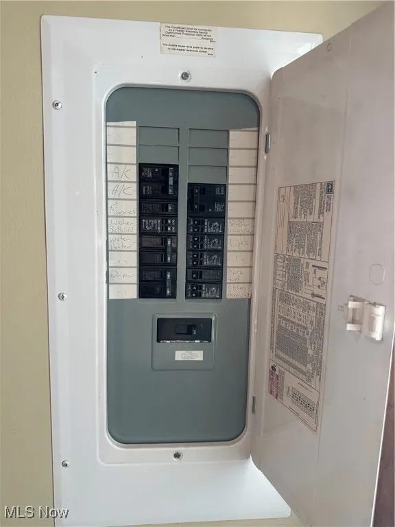 Utility room with electric panel
