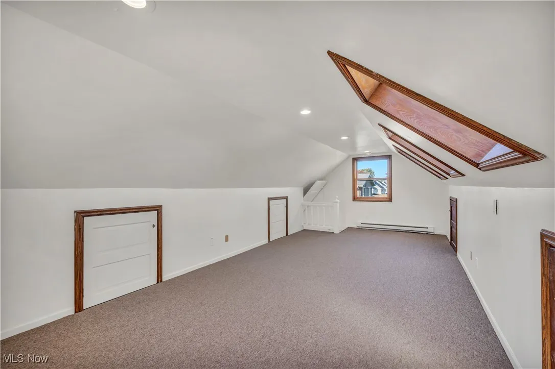 Finished bonus room above garage.