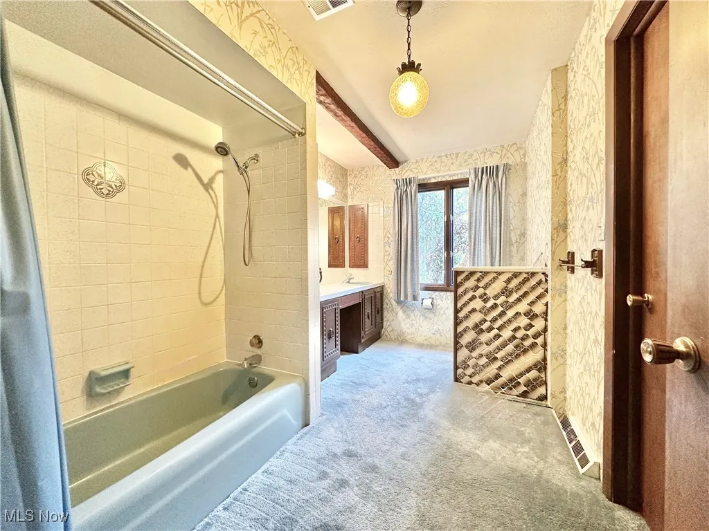 Shared full bath on second floor