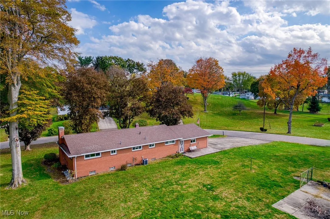 View from above of property