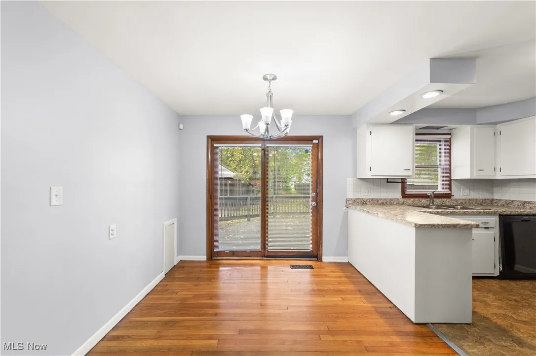 Dining Area with access to backyard and kitchen