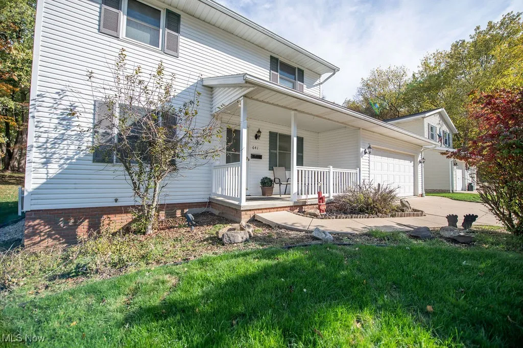 View of front of home with porch area