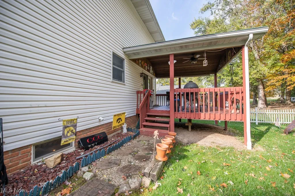 View of deck area