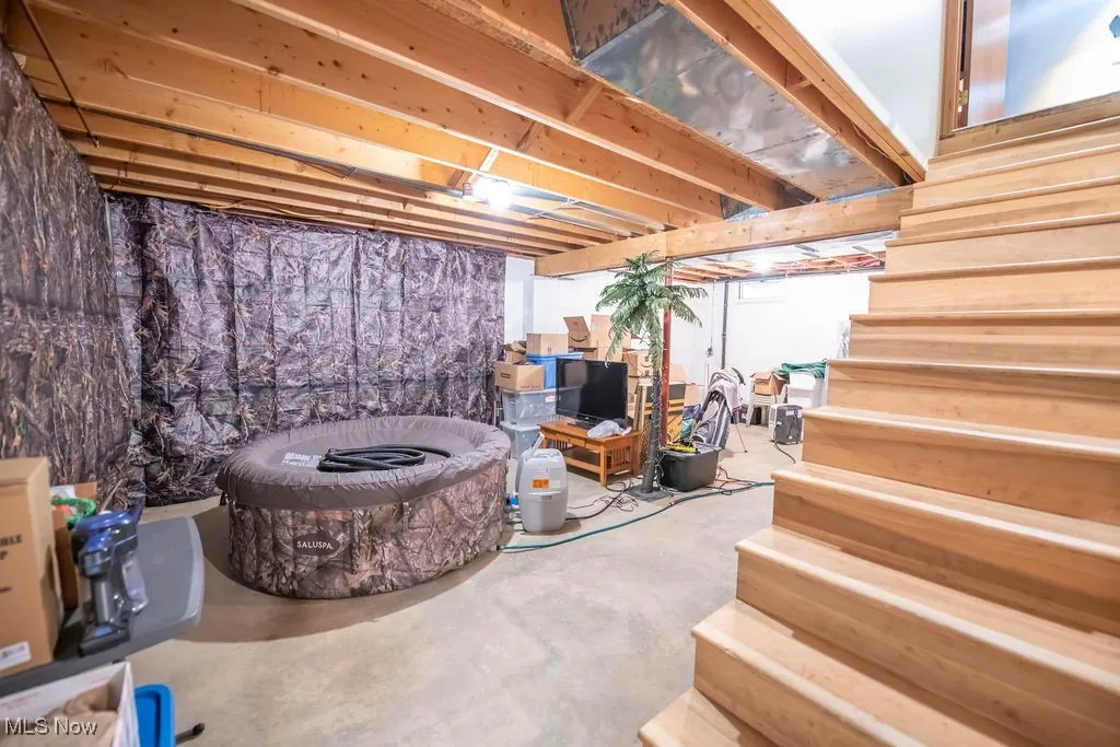 View of basement - recreational room area