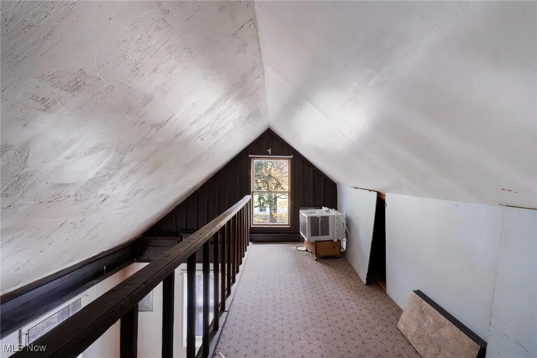 Additional living space with lofted ceiling