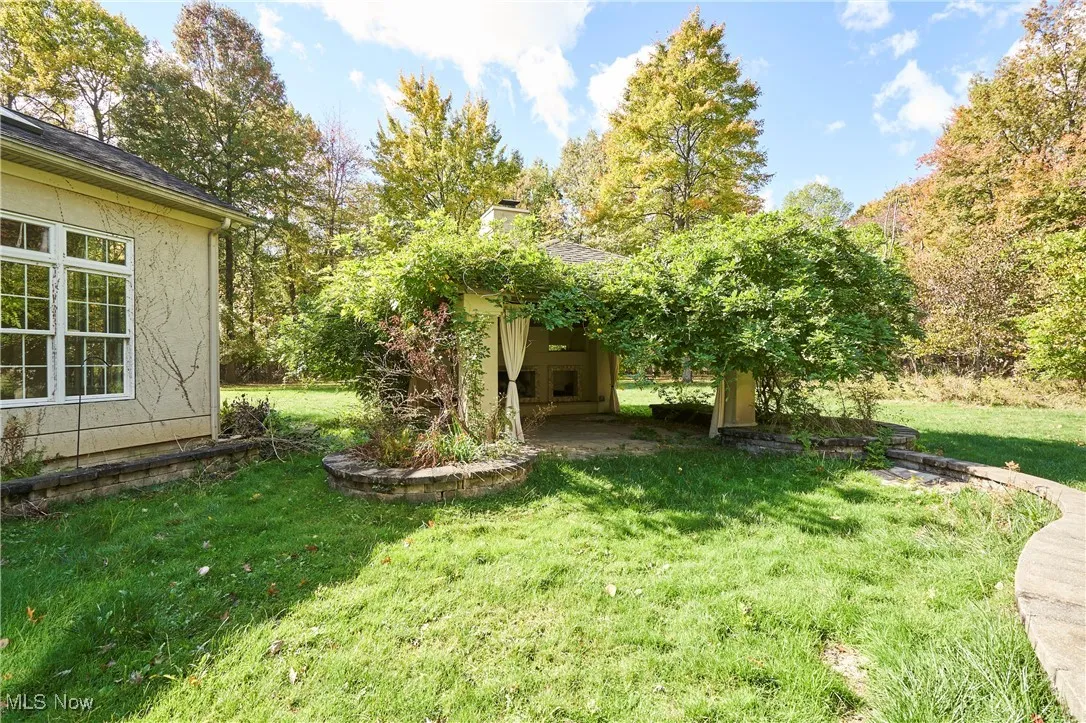 Covered Gazebo with fireplace