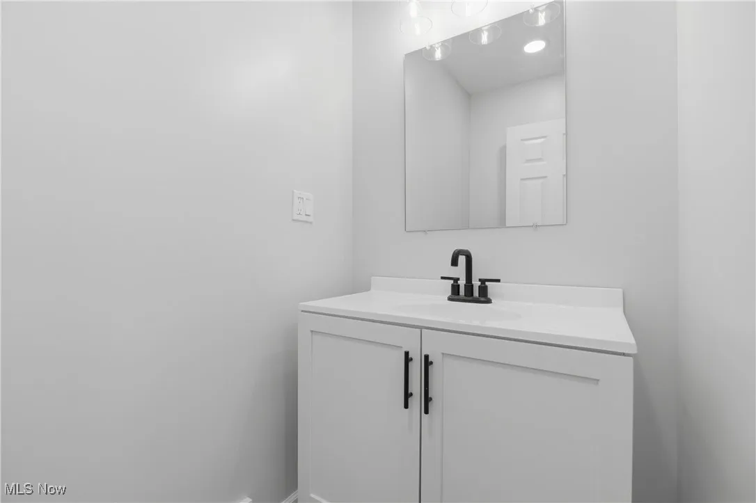 Bathroom featuring vanity