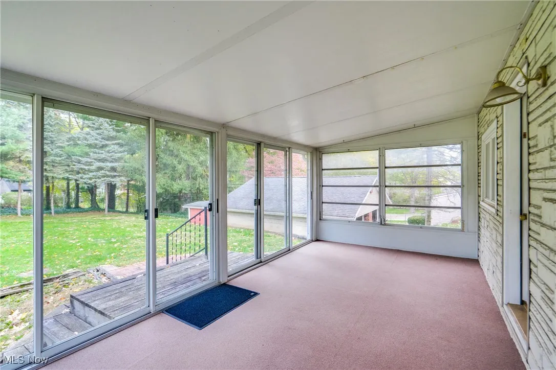 enclosed back porch