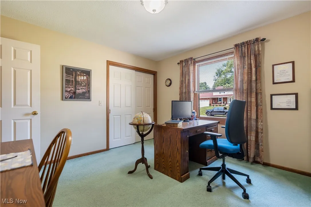 Bedroom 3 of 3 with a large sliding closet.