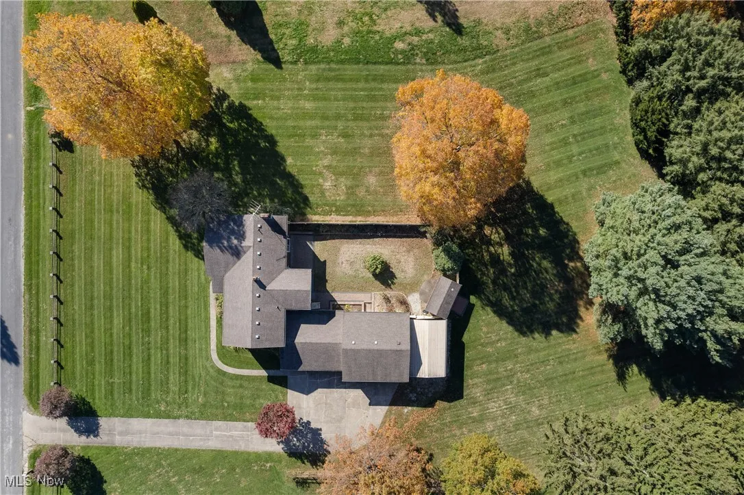 View from above of property