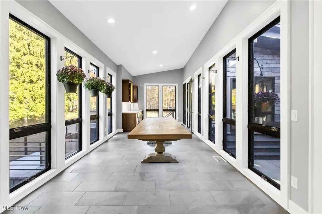 Right off the kitchen for dinner parties