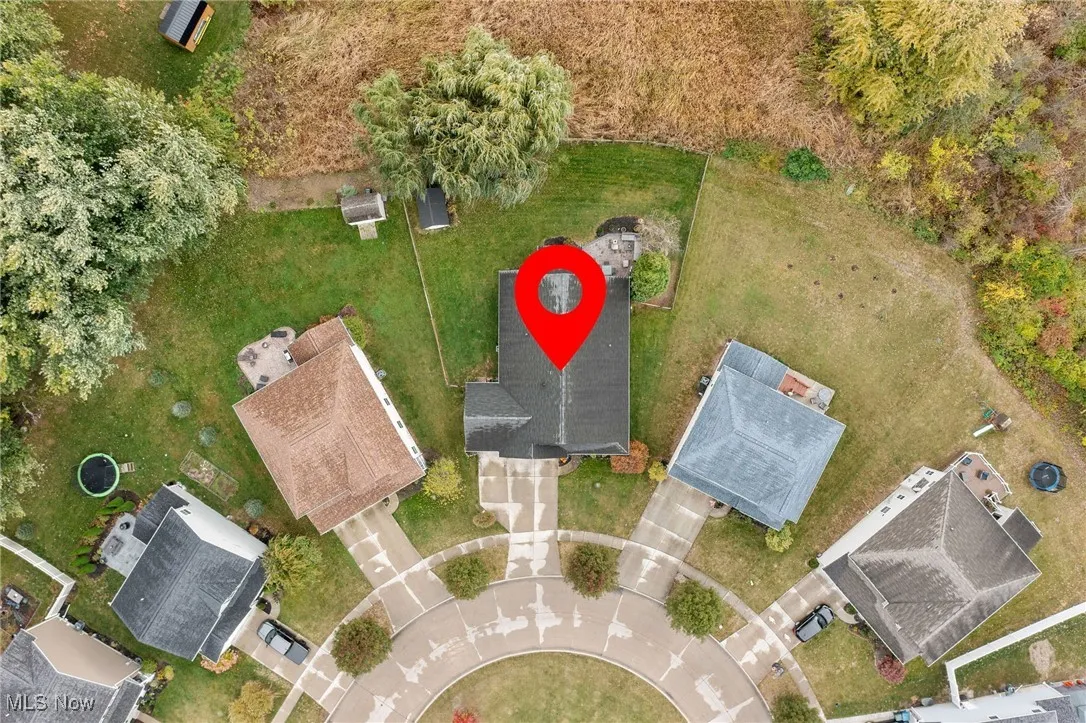 Aerial overview of property's location