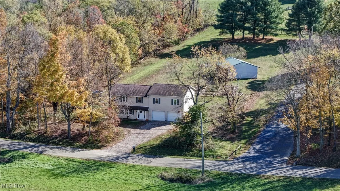 View from above of property