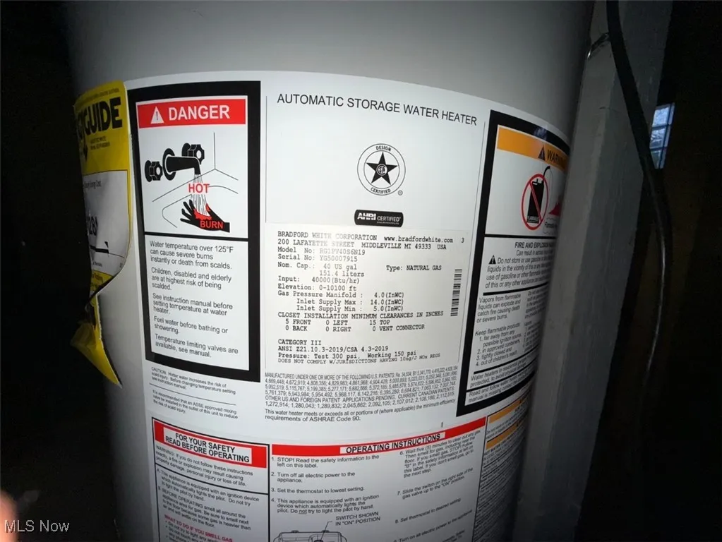 FH-BSMNT-Detailed view of water heater