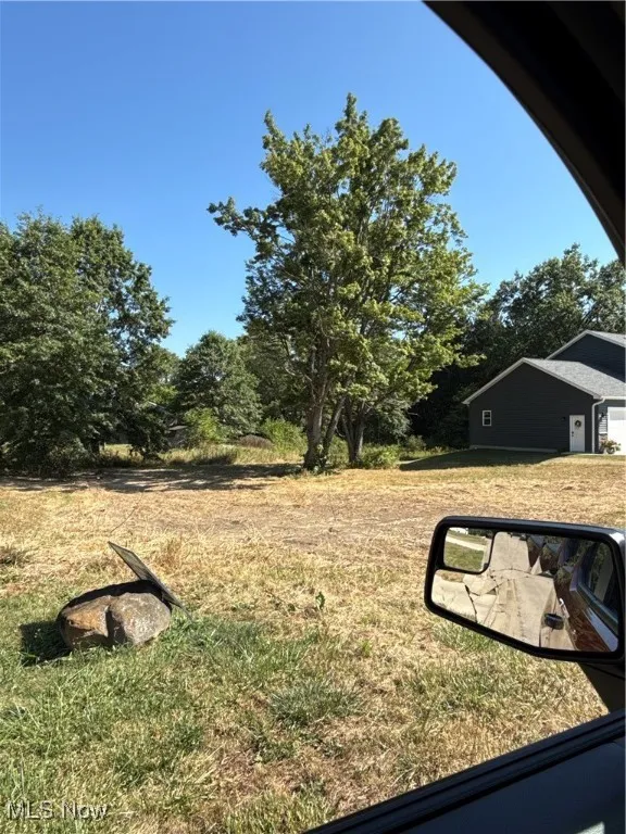 View of yard featuring view of scattered trees