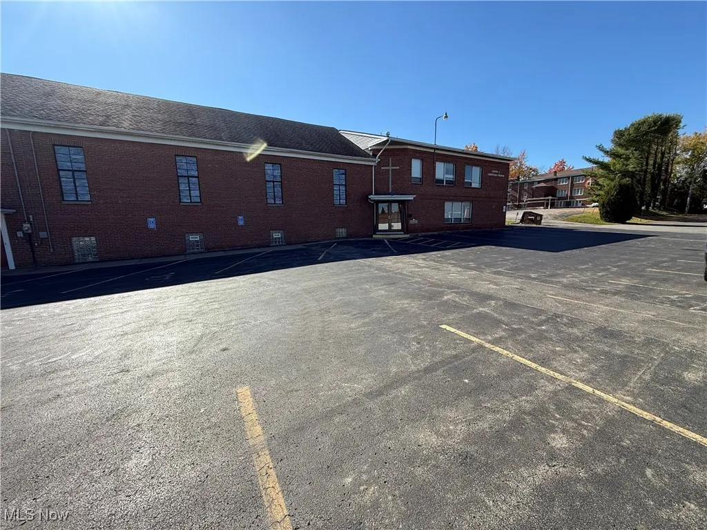 View of uncovered parking lot