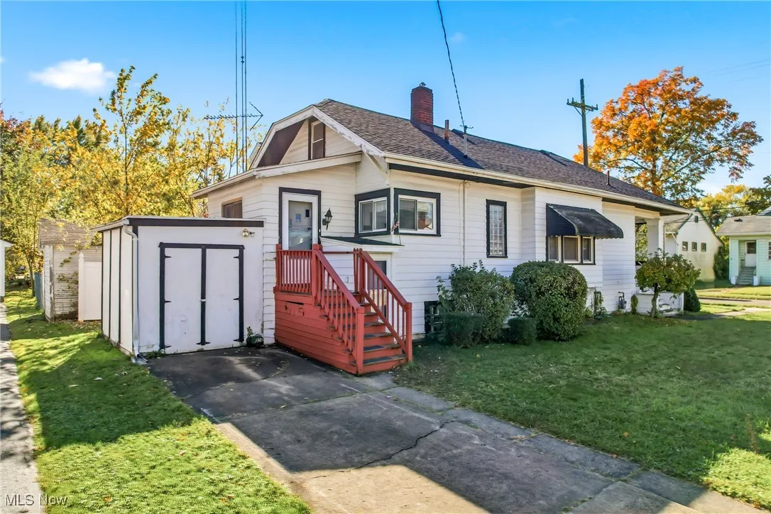 Side of home with Drive