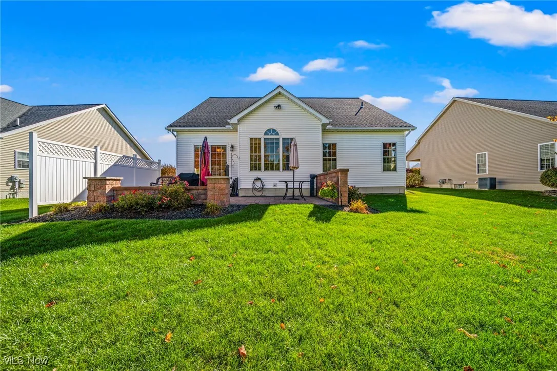 Elegant backyard patio