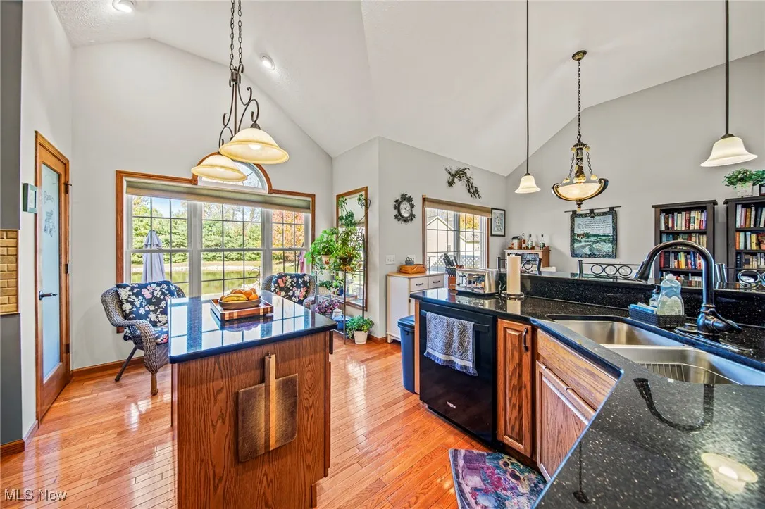 Kitchen pantry to the left and plenty of windows providing natural light