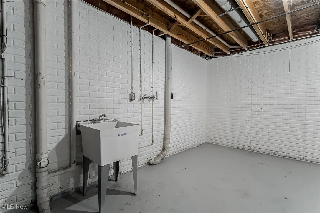 View of unfinished below grade area