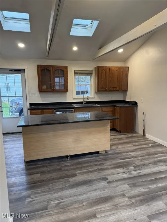 171 Marion Ave Mogadore, OH 44260 is a rare 3 bedroom rental in Mogadore. This home features an open living, kitchen and dining area set up perfectly for entertaining or family gatherings. All 3 bedrooms are on the same floor with the laundry room just behind double bifold doors in the kitchen. This home also sits on a double lot for plenty of fun outside.