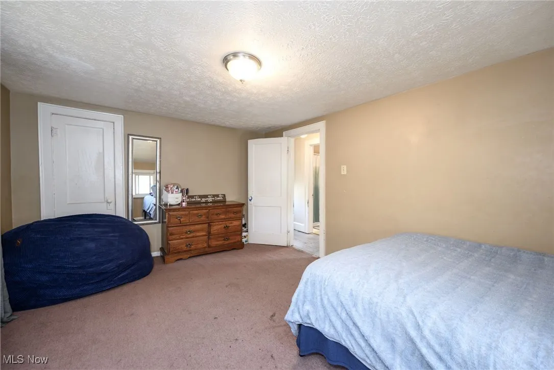 Carpeted bedroom