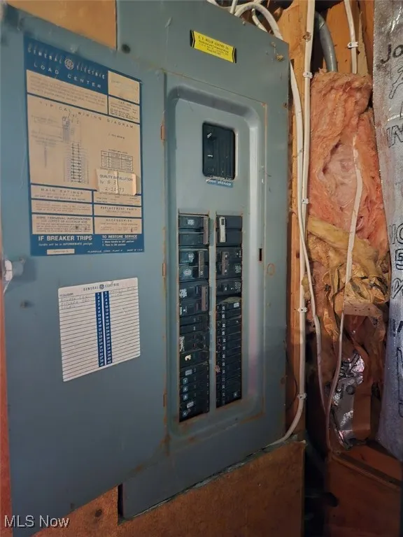 Utility room with electric panel