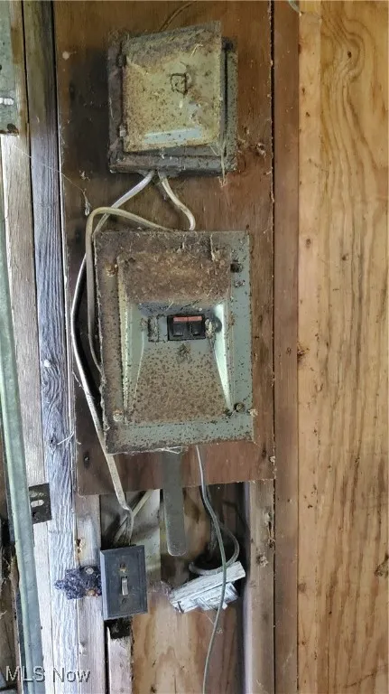 Detailed view of electric panel