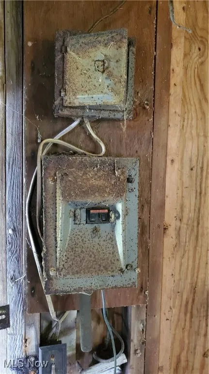 Detailed view of electric panel