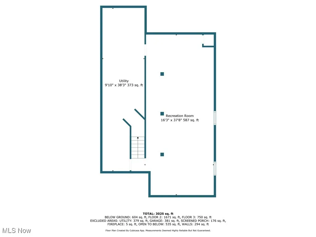View of floor plan / room layout